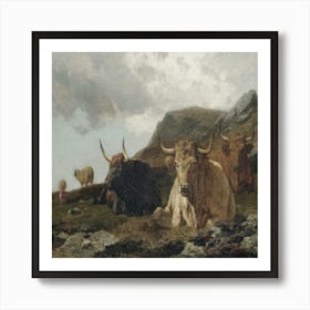 Highland Cattle Art Print