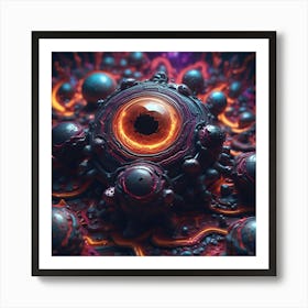 3d Fractal Art Art Print