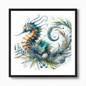 Fantasy fish 1 Art Print