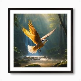 Bird In The Forest Art Print