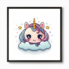 Cute Unicorn 654 Art Print