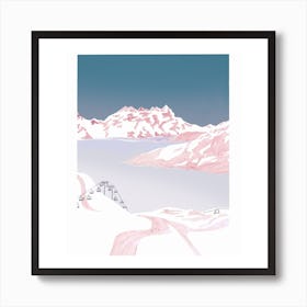 Mountain Love   Slopes Art Print