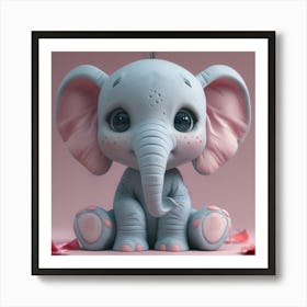 Baby Elephant 2 Art Print