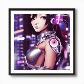 Robot Girl 1 Art Print