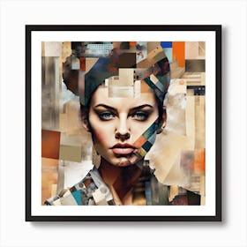 Abstract Portrait Of A Woman 2 Art Print