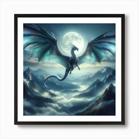 Dragon In The Sky 2 Art Print