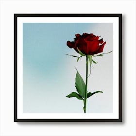 Valentine'S Day Rose Art Print