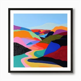 Abstract Travel Collection Kyrgyzstan 7 Art Print