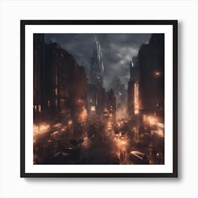 Dark City 2 Art Print