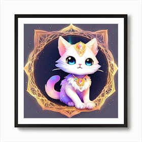 Cat In The Ring Art Print