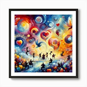 Music In The Sky Art Print