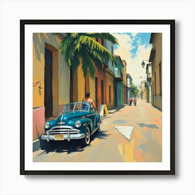 Cuba Street Scene 2 Art Print