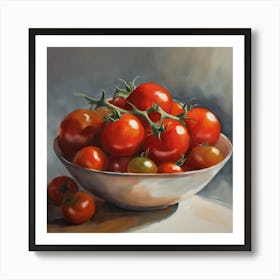 Tomatoes In A Bowl 2 Art Print