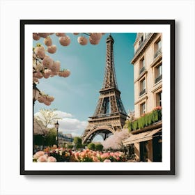 Paris Eiffel Tower 1 Art Print