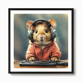 Dj Rat 2 Art Print