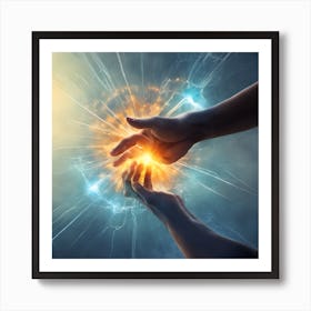 Healing Hands - Healing Stock Videos & Royalty-Free Footage Art Print