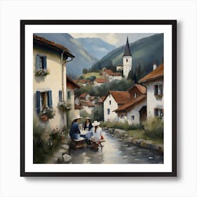 Sunny Morning In Switzerland Poster