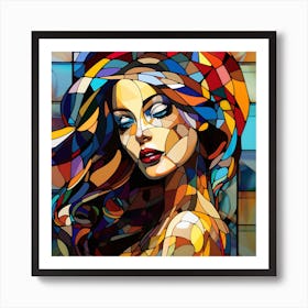 Stained Glass Painting 2 Art Print