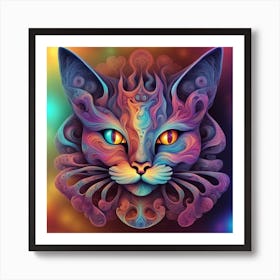 Magical Cat 7 Art Print