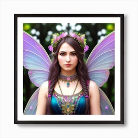 Fairy Girl With Wings 1 Art Print