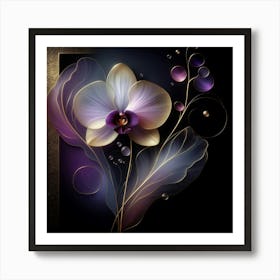 Orchid Flower 1 Art Print