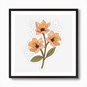 Bunch of Flowers poster Art Print