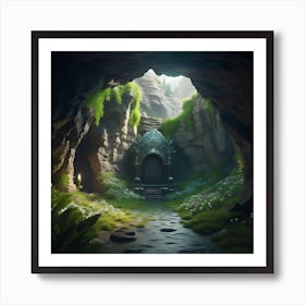 Grotto Gateway Art Print