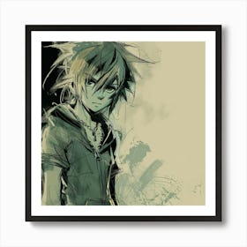 Anime Boy Art Print