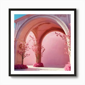 Pink Archway 8 Art Print