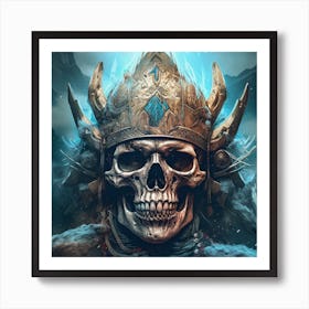 Viking Skull Art Print