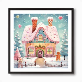 Gingerbread House 10 Art Print