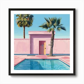 Pink Pool 9 Art Print