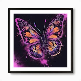 Butterfly Painting 240 Art Print