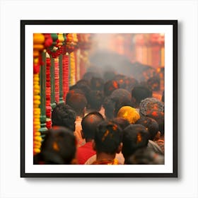 Holi Festival In India Art Print