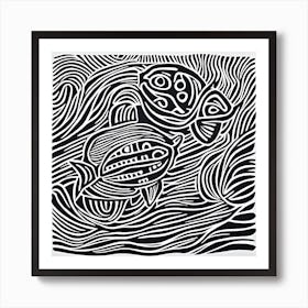 Fish In The Water Art Print