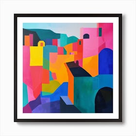 Abstract Travel Collection Quito Ecuador 1 Art Print