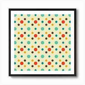 Modern Retro Pattern 13 Art Print