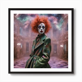 Space Nebula Clown Couture with Architecture Art Print