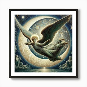 Angel Of The Moon 3 Art Print