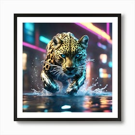 Leopard In The City Art Print