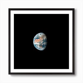 View Of Earth, Showing Africa, Europe And Asia Taken From The Apollo 11 Spacecraft During Its Trans Lunar Coast Toward The Moon Art Print