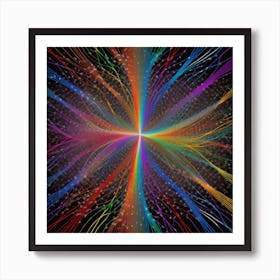 Rainbow Rays 1 Art Print