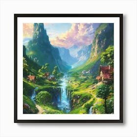 Fairytale Landscape Art Print