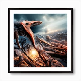 Alien Invasion on Earth Art Print