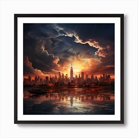 New York City Skyline Art Print