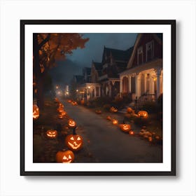 Halloween Street Art Print