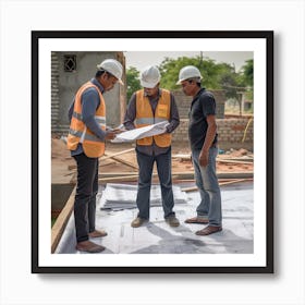 Construction Workers Art Print