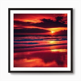 Sunset Painting, Beautiful Sunsets, Beautiful Sunsets, Beautiful Sunsets Art Print