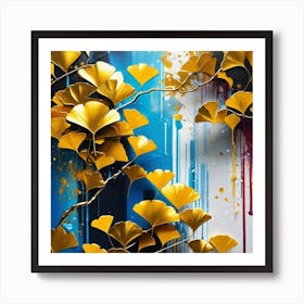 Ginkgo Leaves 17 Art Print