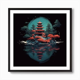 Japanese Pagoda Art Print